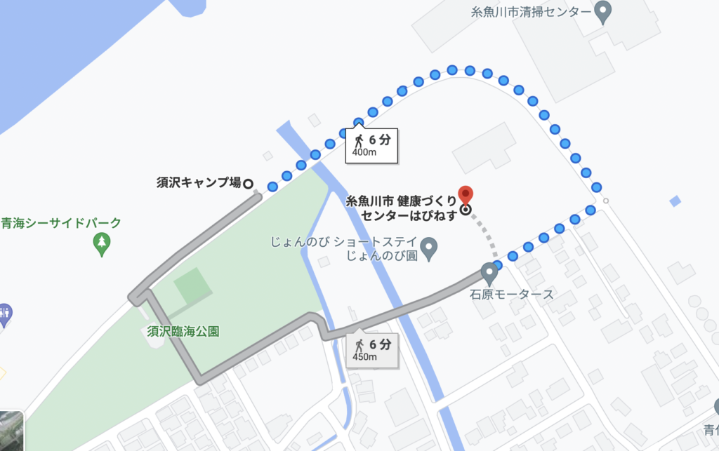 須沢キャンプ場　地図
